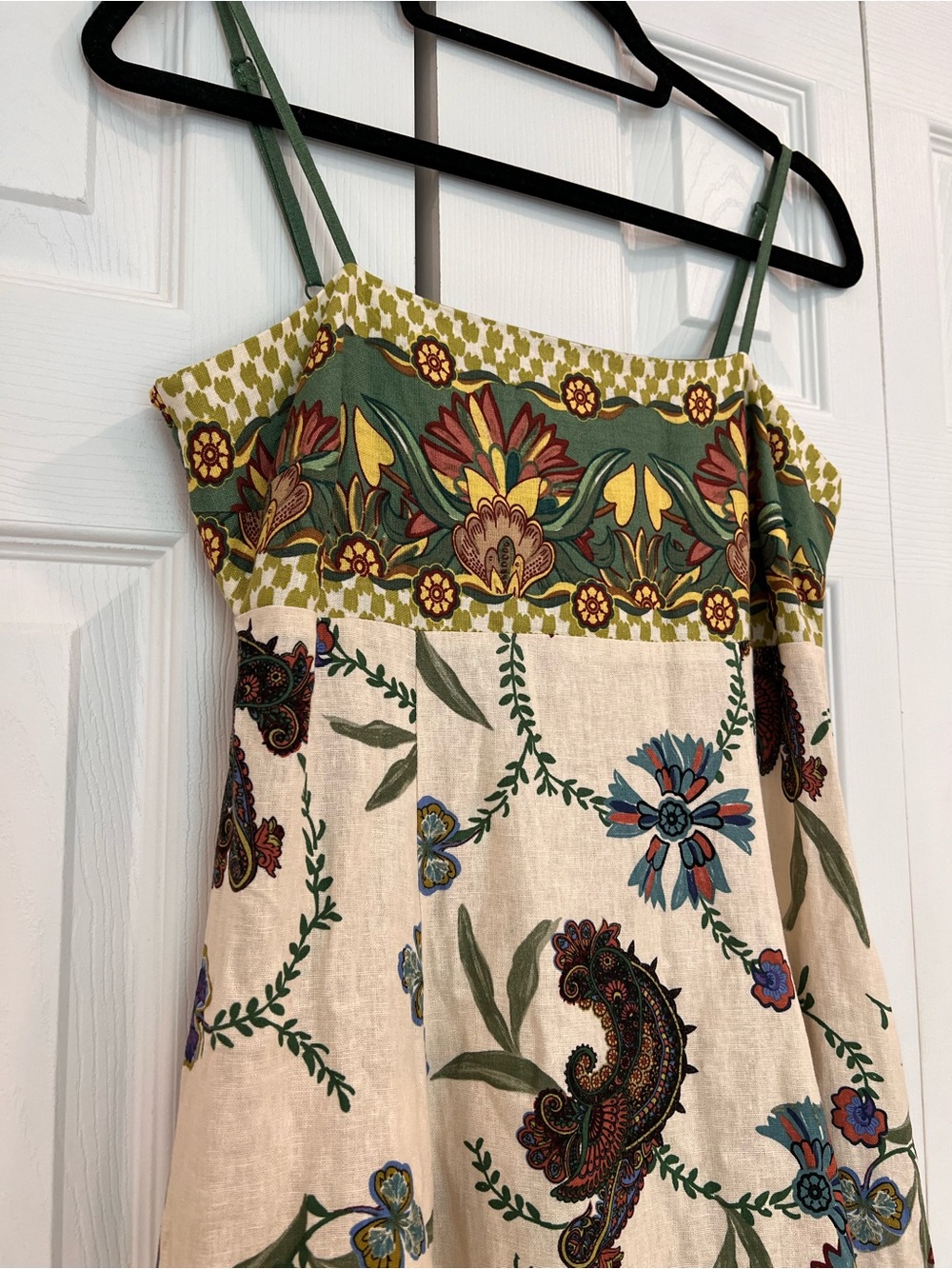 Stunning 🥀 Caroline Constas Tropical Floral Linen Blend Maxi Dress - Picture 5 of 7